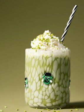 Anthropologie Frankenstein Mystic Icon Juice Glass NEW Halloween Spooky Tumbler